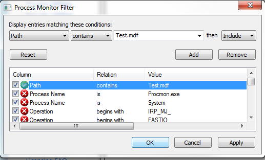 ProcessMonitorFilter